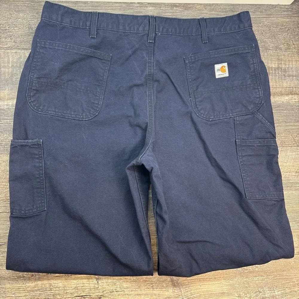 Carhartt FR Pants Navy‎ Flame Resistant NFPA 2112 Men's 40X36 (Measure 40X35)